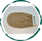 BeNat luxury raw silk bath glove for a gentle exfoliating and pampering shower experience