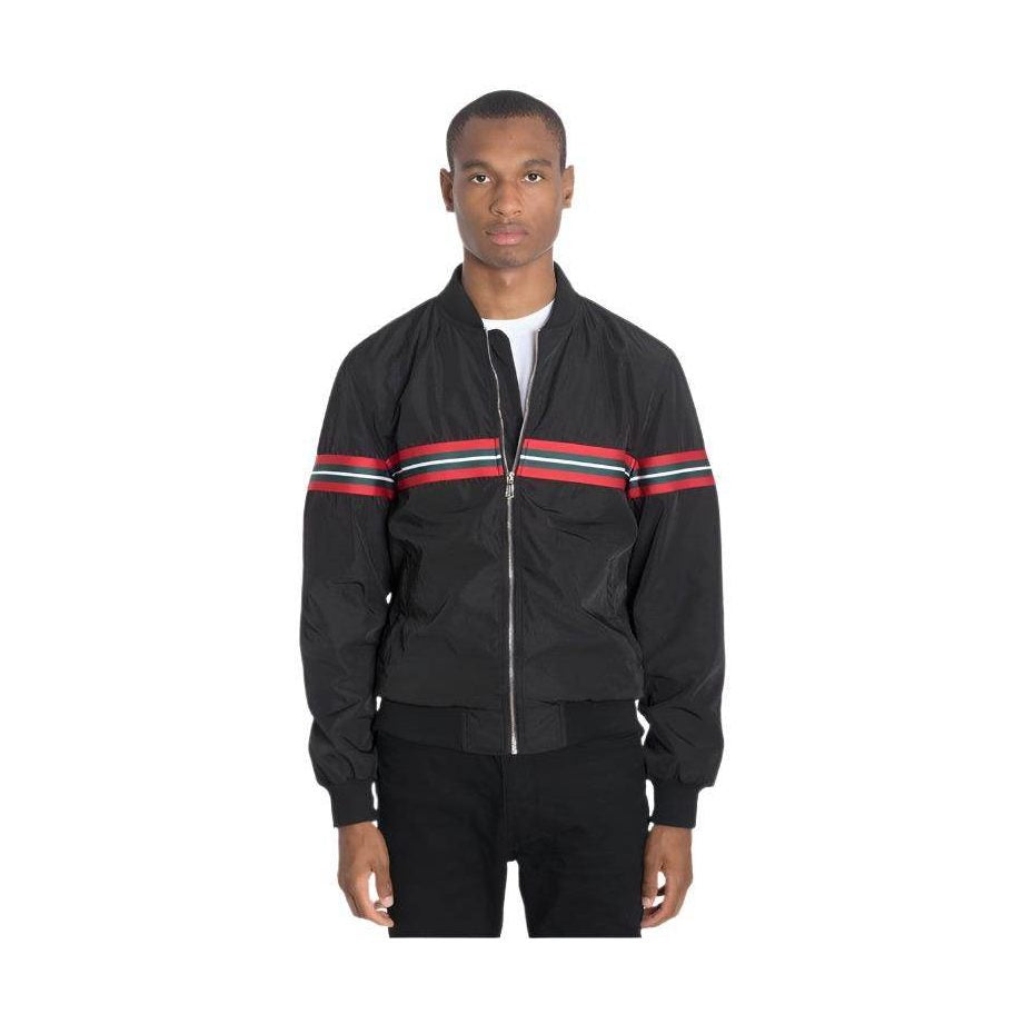Luxury Woven Taped Bomber Jacket - VacationGrabs