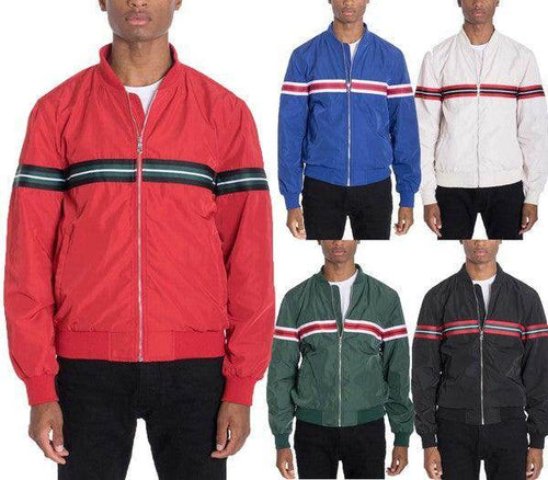 Luxury Woven Taped Bomber Jackets - VacationGrabs