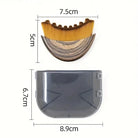 Lymphatic face brush with soft bristles and protective case for facial care