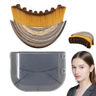 Lymphatic face brush with natural bristles for facial massage