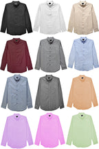 Classic Long Sleeve Button-Down Shirt with Chest Pocket