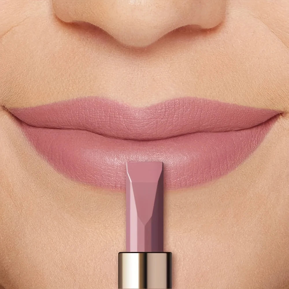 Matte lipstick MAC in soft pink shade for a flawless look