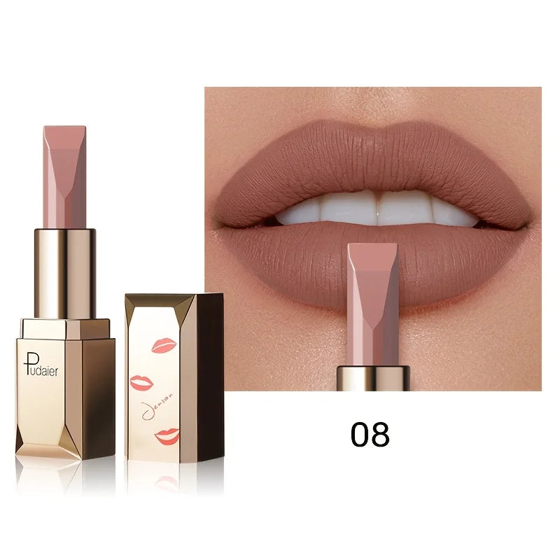 Matte lipstick MAC in nude shade for a smooth, long-lasting finish