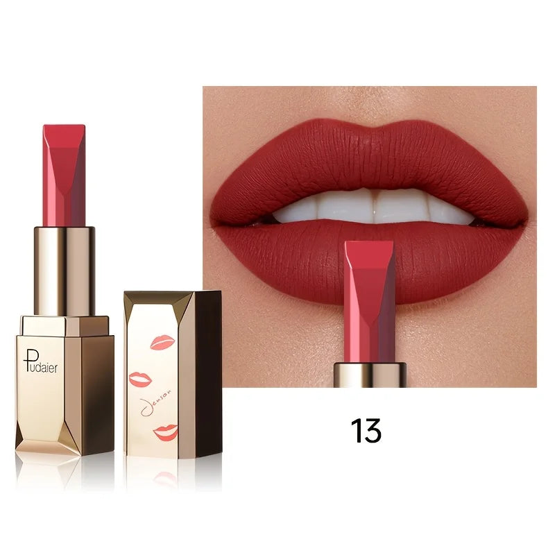 Pudacier matte lipstick mac in deep red for glamorous lips