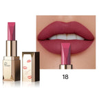 Matte lipstick MAC, rich pink color, long-lasting finish for bold lips