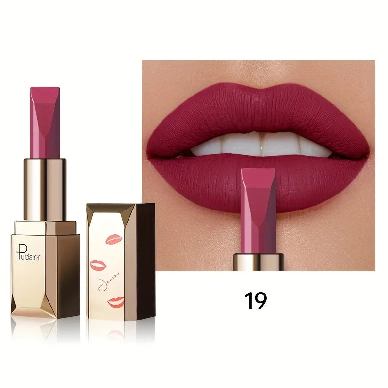 Matte lipstick MAC in deep pink, perfect for evening wear