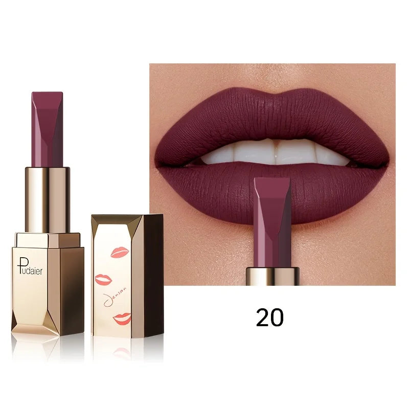 Pudaier matte lipstick mac in deep plum for bold lips