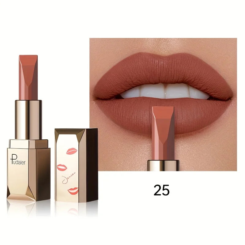 Matte lipstick MAC in rich nude color, perfect for everyday wear