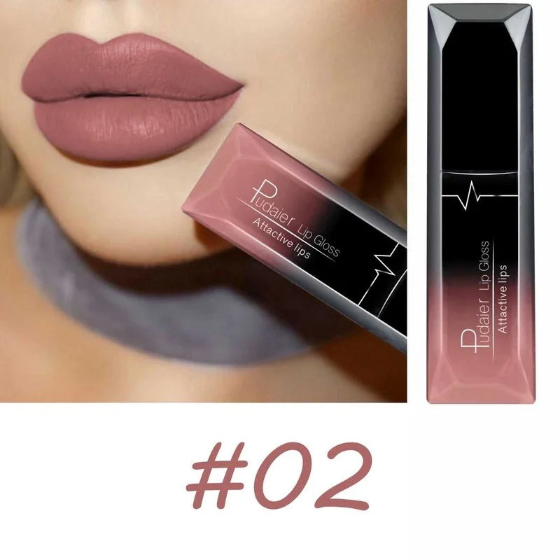 Matte lipstick MAC shade #02 for attractive glossy lips