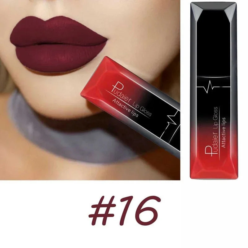 Matte lipstick MAC in deep red, perfect for elegant looks
