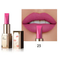 Matte lipstick MAC in vibrant pink color for a bold look