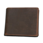 Brown leather wallet for men, durable and stylish for everyday use