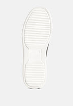 Magull Solid Lace Up Leather Sneakers