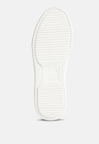 Magull Solid Lace Up Leather Sneakers