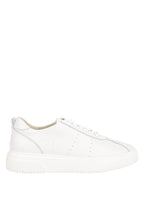 Magull Solid Lace Up Leather Sneakers