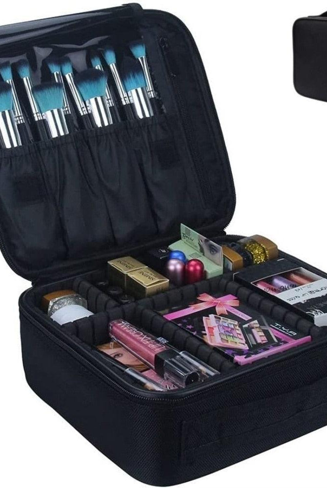Travel Essentials - Toiletry Bags Make Up Travel Bag Adjustable Divider Compartments