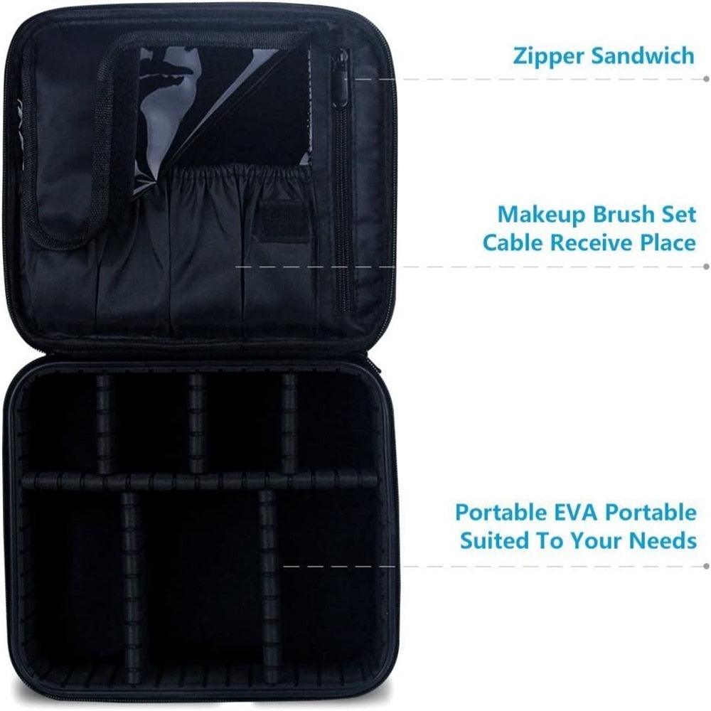 Travel Essentials - Toiletry Bags Make Up Travel Bag Adjustable Divider Compartments