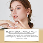 Sleek multifunctional makeup palette for travel and everyday use