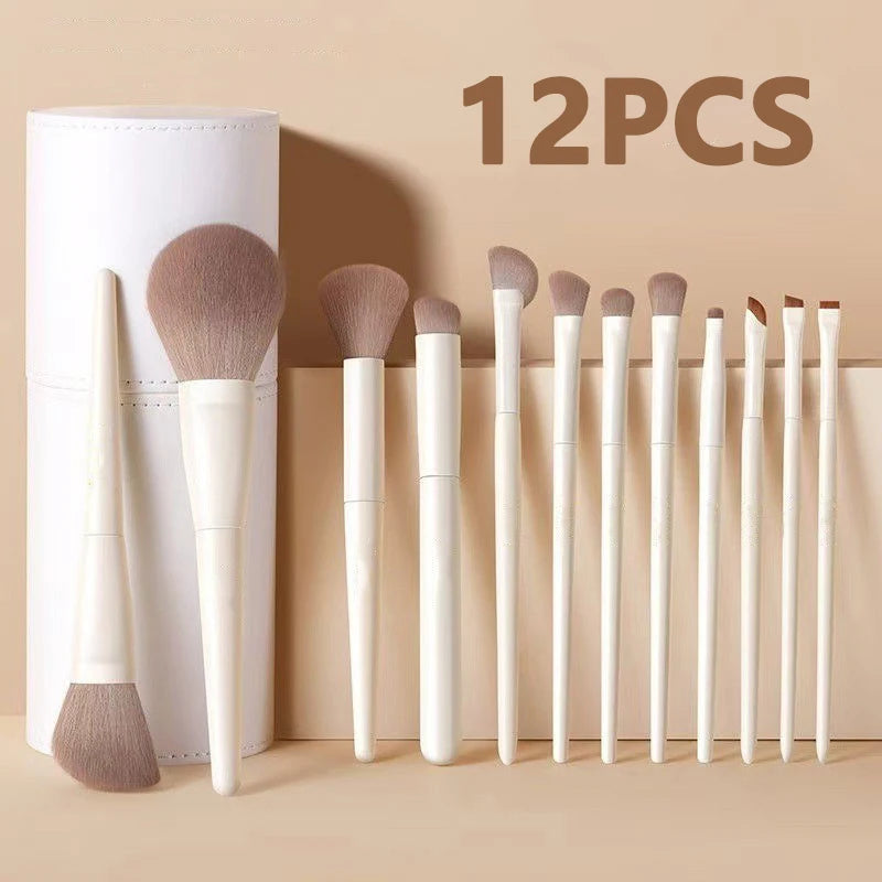 12-piece makeup brush set with foundation concealer and kabuki brushes (photo 1 of 6)