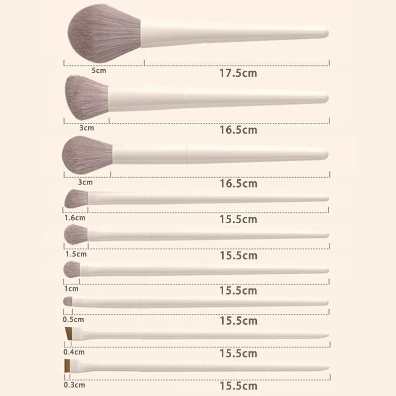 12-piece makeup brush set with foundation concealer and kabuki brushes (photo 5 of 6)