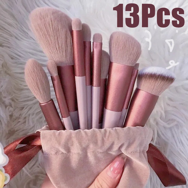 13-piece makeup brush set with soft travel toiletry case (photo 1 of 10)