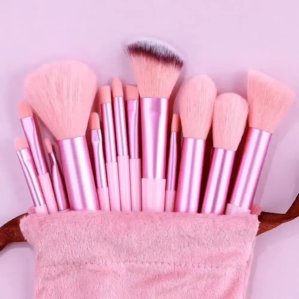13-piece makeup brush set with soft travel toiletry case (photo 10 of 10)