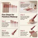 13-piece makeup brush set with soft travel toiletry case (photo 5 of 10)