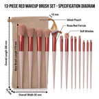 13-piece makeup brush set with soft travel toiletry case (photo 6 of 10)