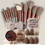 professional makeup brush set with soft bristles for beginners (photo 2 of 10)