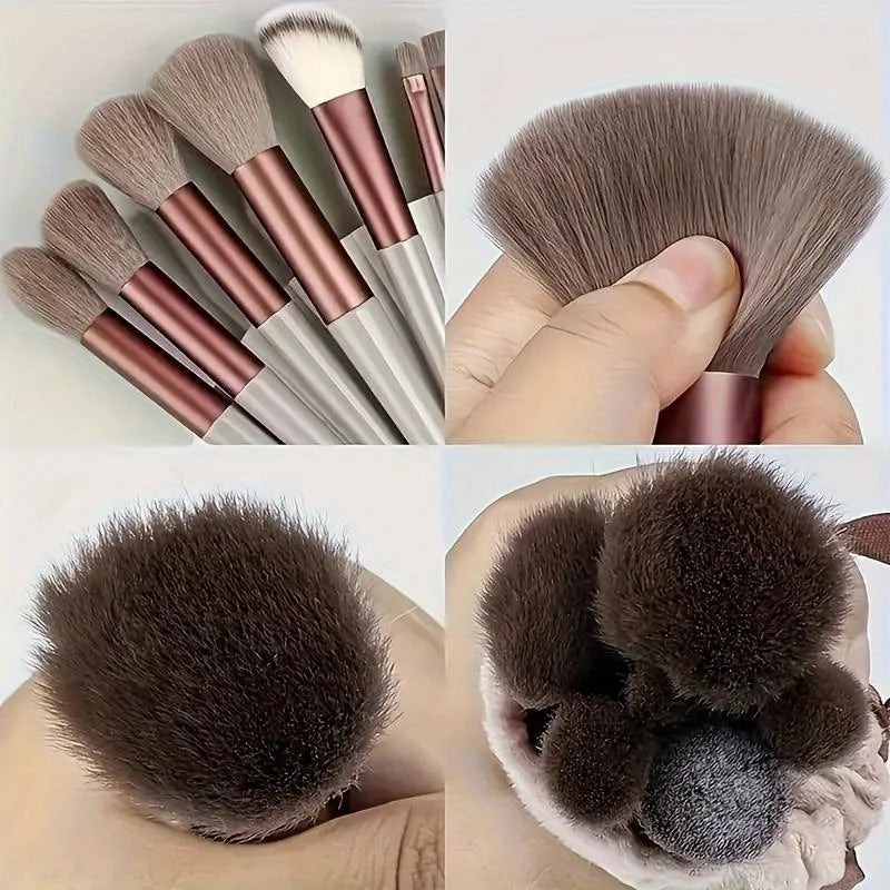 professional makeup brush set with soft bristles for beginners (photo 6 of 10)