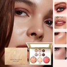VacationGrabs makeup palettes for versatile looks, featuring matte and shimmer shades