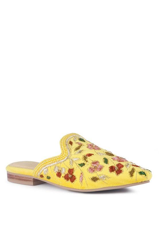Women's Shoes - Flats Marcella Embroidered Mules