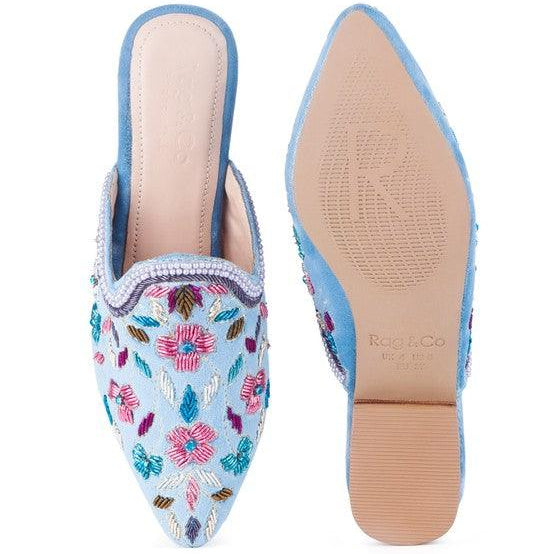 Women's Shoes - Flats Marcella Embroidered Mules
