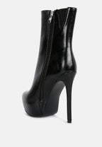 Marsha High Platform Stiletto Ankle Boots