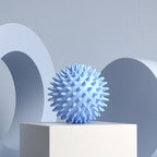 Blue spiky massage ball for muscle relaxation and tension relief