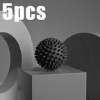 Massage ball for muscle relaxation, spiky texture, set of 5 pieces