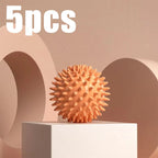 Peach massage ball for muscle relaxation, spiky design for effective relief