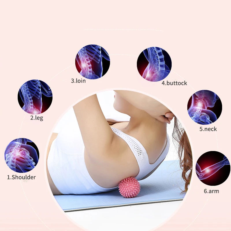 Pink massage ball for muscle relaxation, ideal for targeted body relief