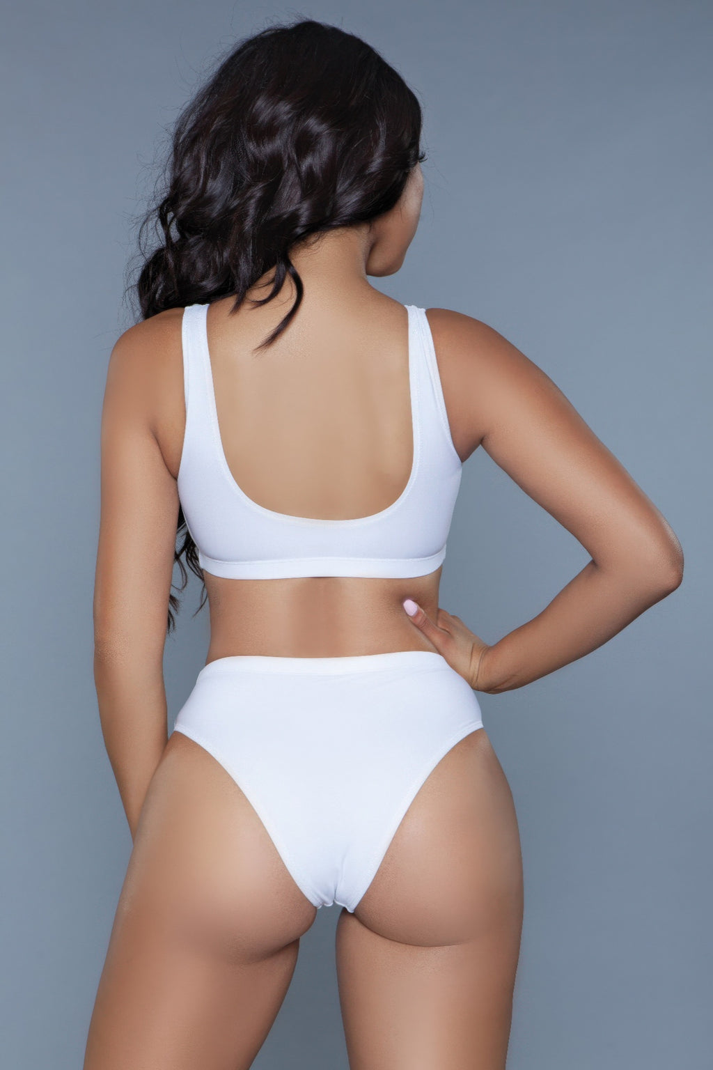 Women's white matching set, soft material, perfect for beach days
