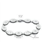 Matte rhodium crystal bracelet for women featuring a sleek design and sparkling accents
