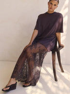 Women's lace overlay maxi dress by VacationGrabs, perfect for summer outings
