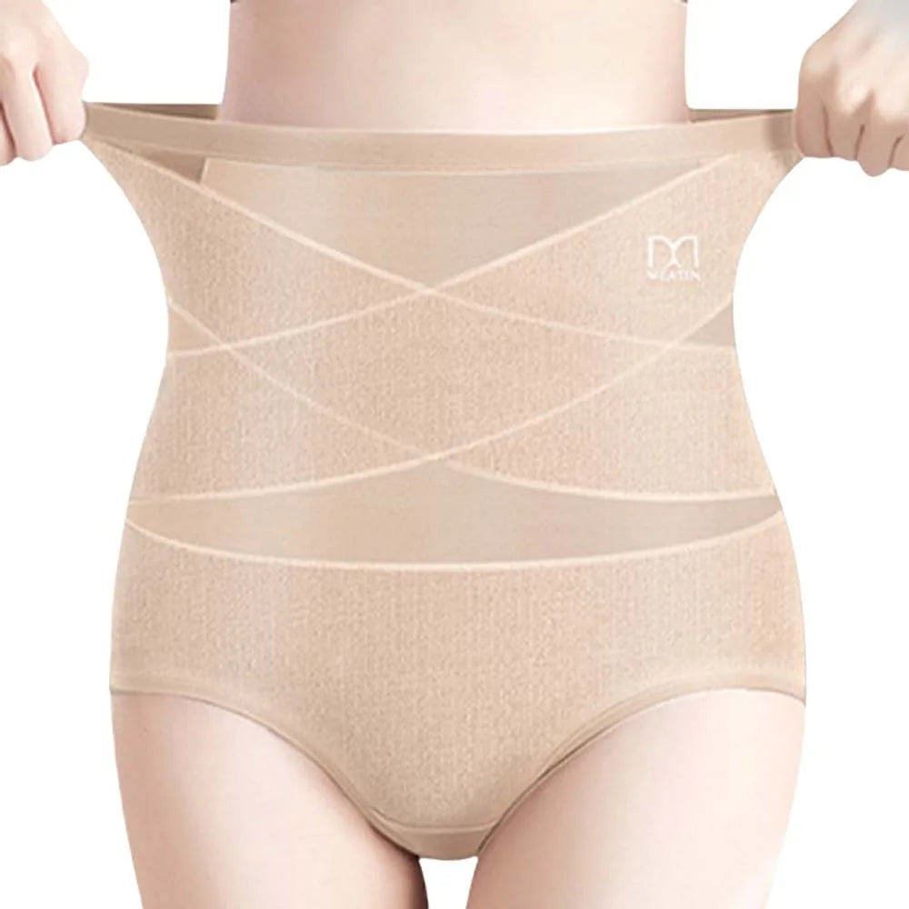 High waist panties women in nude color for everyday comfort