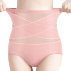 Women's high waist panties women in soft pink, perfect for everyday comfort