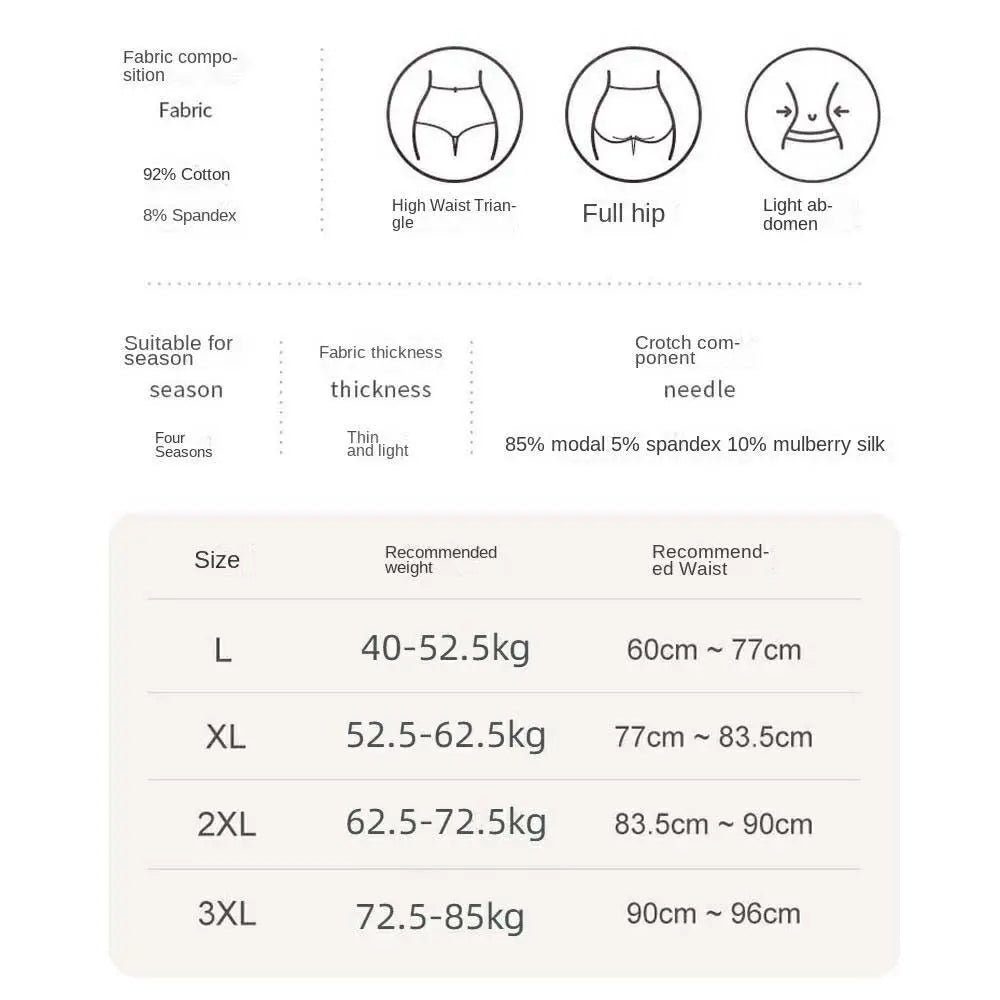 VacationGrabs high waist panties women in cotton blend for comfort