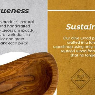 Home Essentials Mediterranean Olive Wood Multi-Functional Bowl