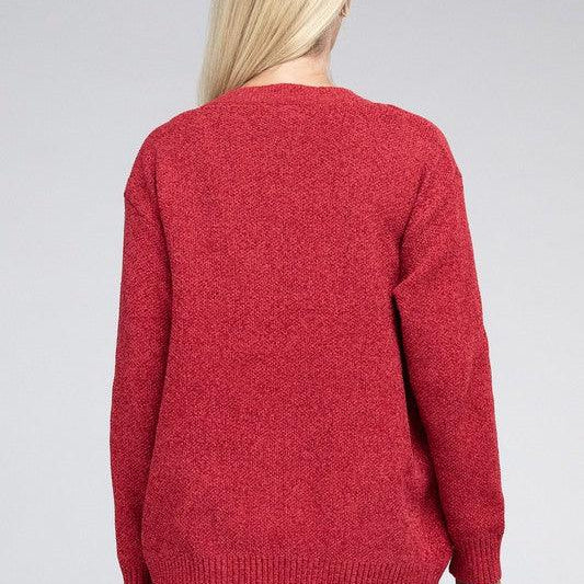 Women's Sweaters - Cardigans Melange Open Front Sweater Cardigan