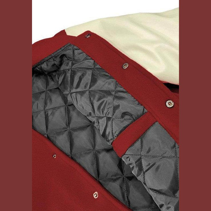 Men's Two Tone Letterman Jackets - VacationGrabs