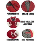 Men's Two Tone Letterman Jackets - VacationGrabs