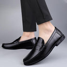 Men's Shoes Men Loafers Breathable Office Shoes Genuine Leather Casual...